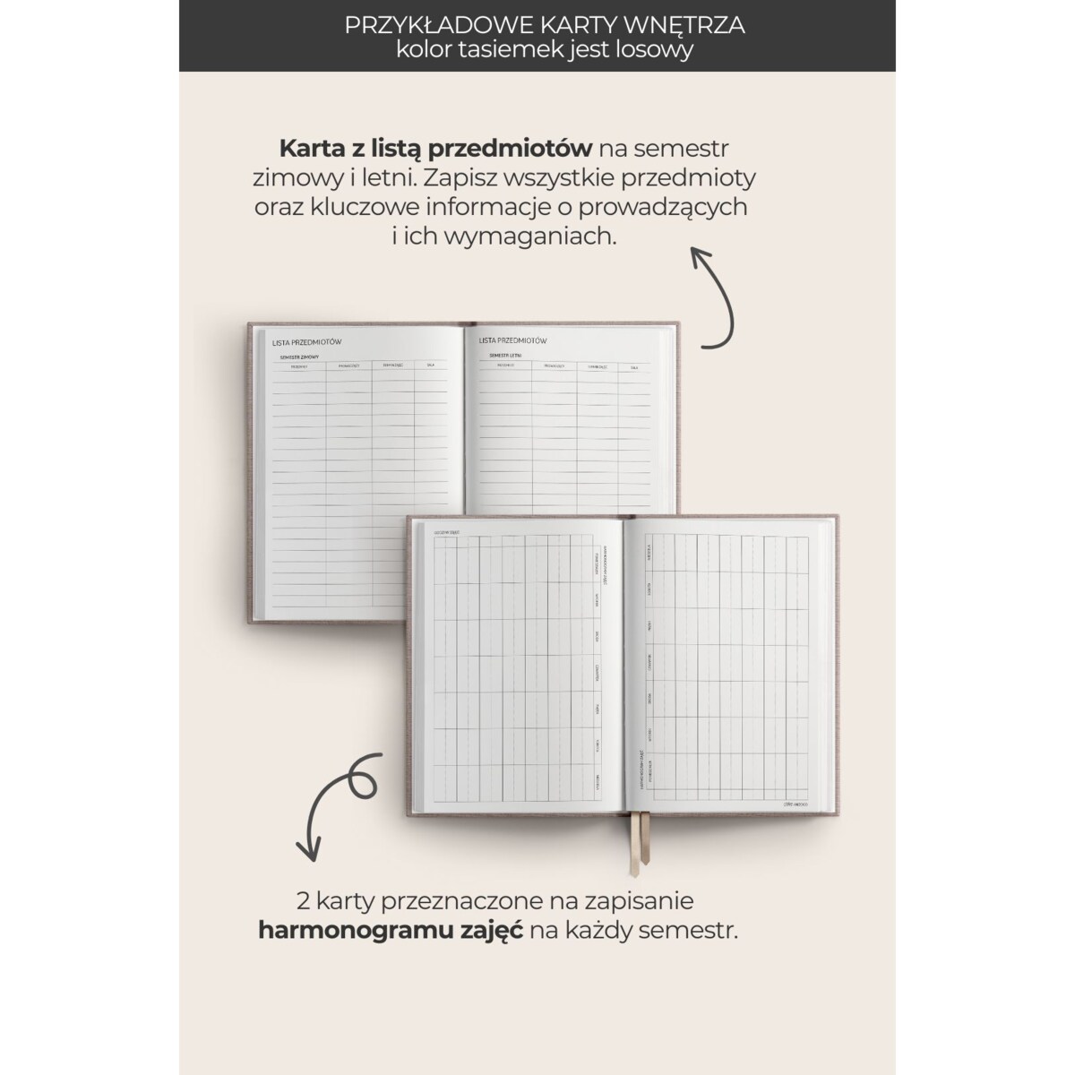 AKADEMICKI PLANNER KSIĄŻKOWY 2025/2026. Indigo Mist