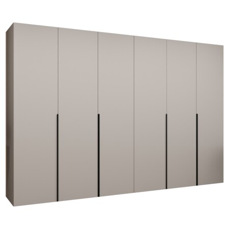 Szafa uchylna otwierana ALICANTE 1 300 wys. 202 cm Kaszmir + u. Czarny