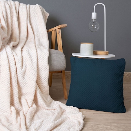 Poszewka żakardowa 40x40 kolor granat