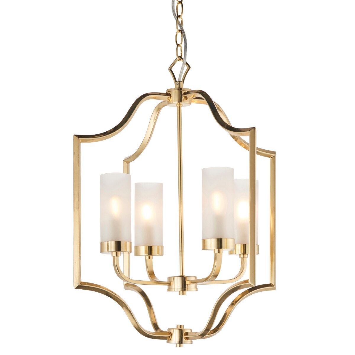 Lampa wisząca Edrea 81914 Endon metalowa glamour mosiądz