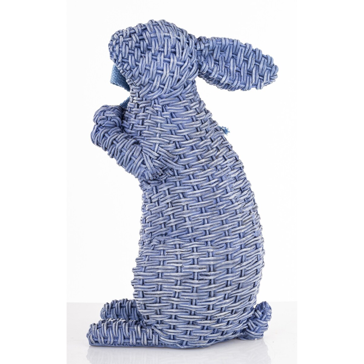 Dekoracja - figurka królika 27x11,5x15,5 cm AFICO niebieski