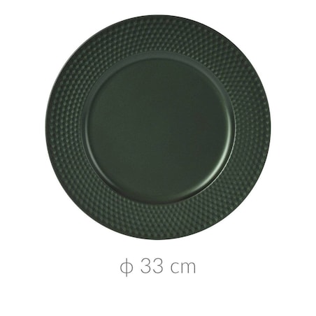 Podstawka dekoracyjna pod talerz, Ø 33 cm, zielony
