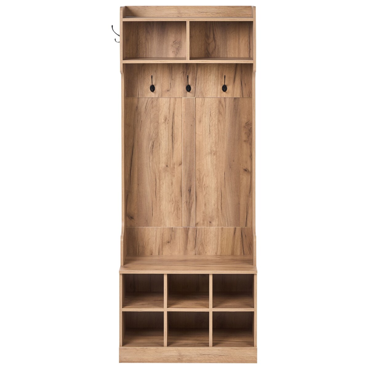 Szafka na buty z wieszakiem GINDAGAI Jasnobrązowy