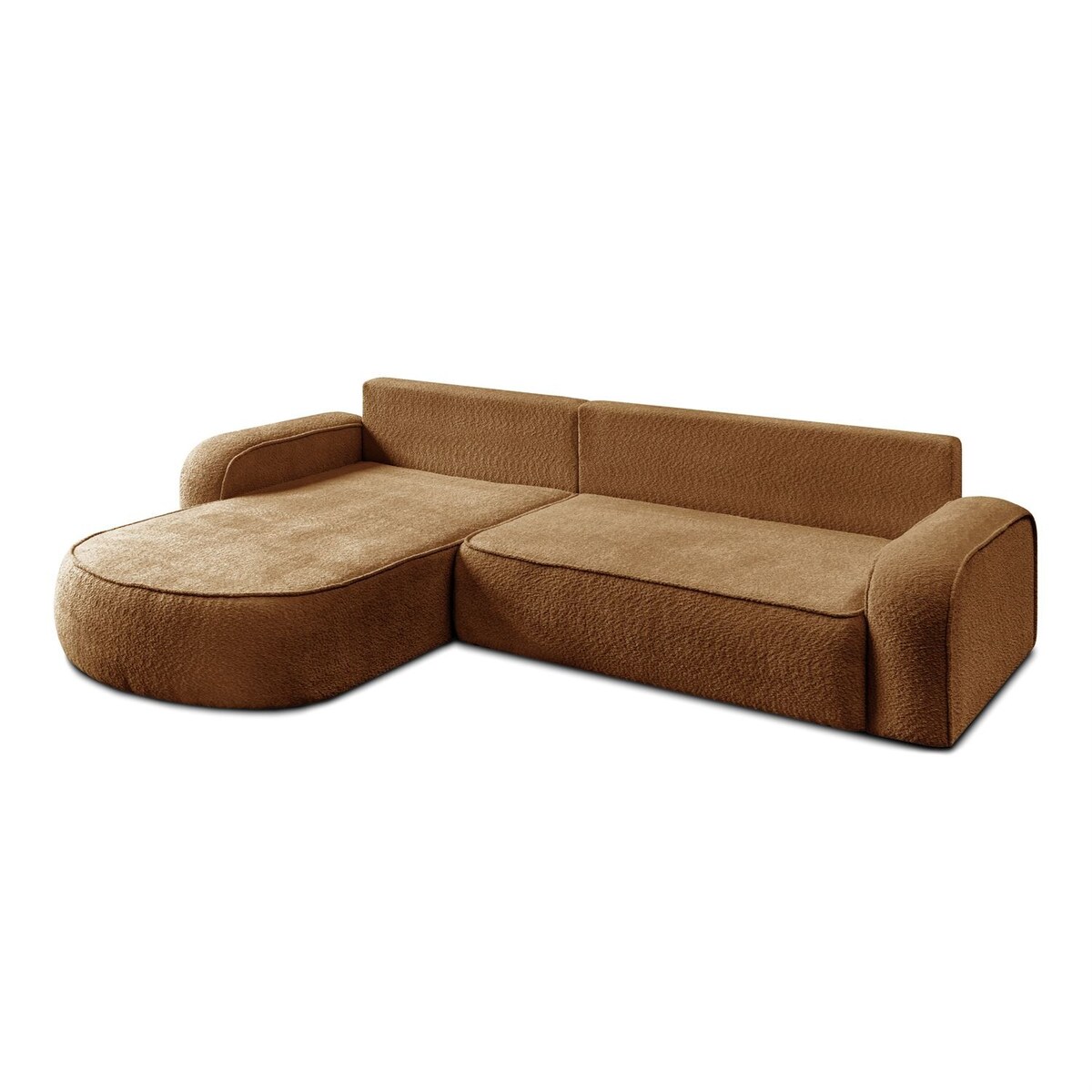 Rozkładany narożnik VENUS II z pojemnikiem na pościel, Coral 35