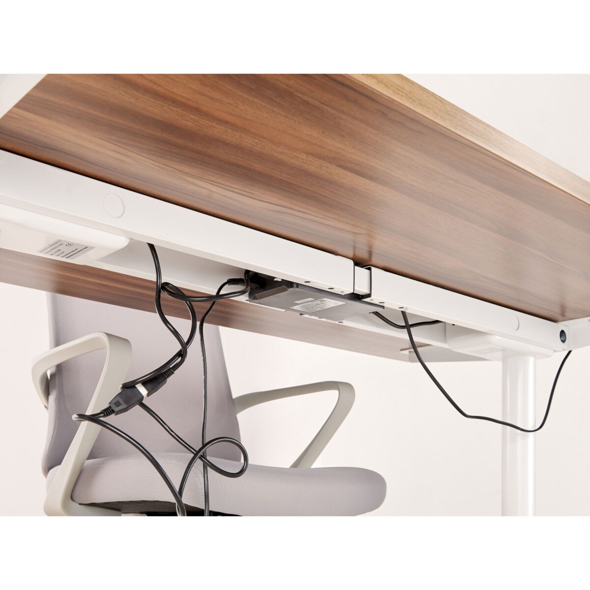 Organizer kabli pod biurko regulowane elektrycznie biały TRACIE