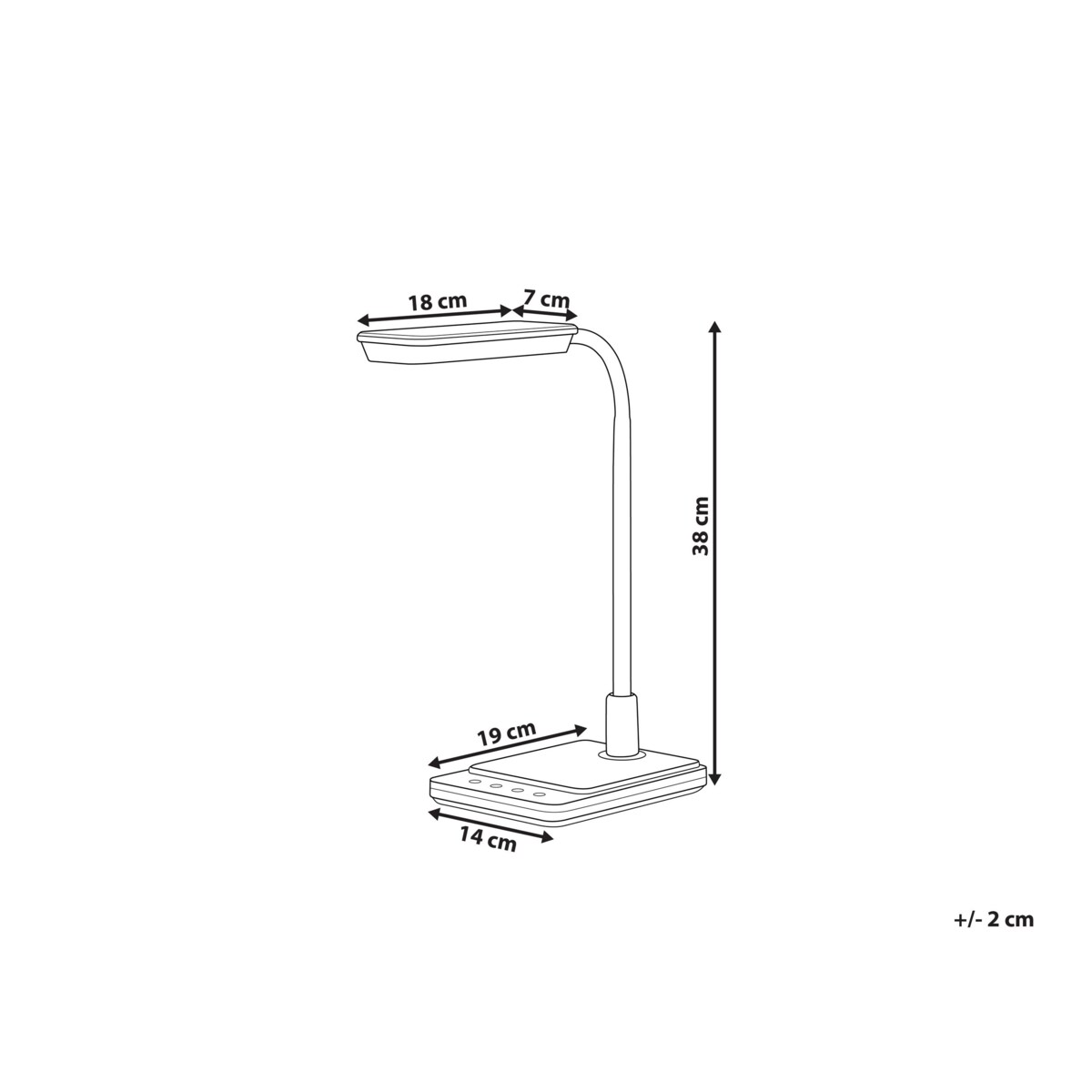Lampa biurkowa LED biała CENTAURUS