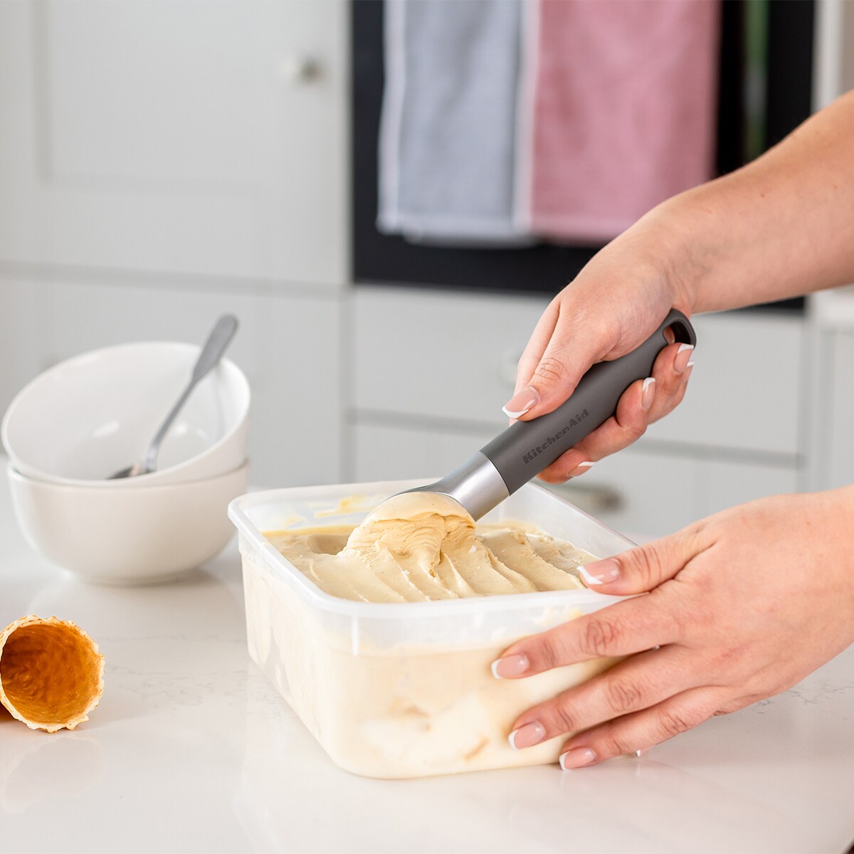 KitchenAid łyżka do lodów Charcoal Grey