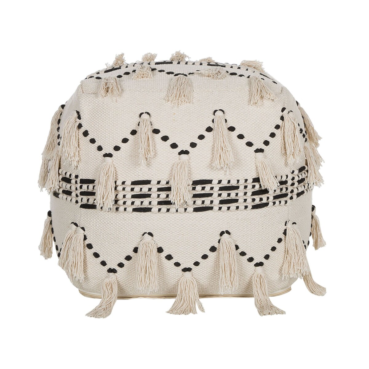 Puf 50 x 50 x 50 cm beżowy THONDI