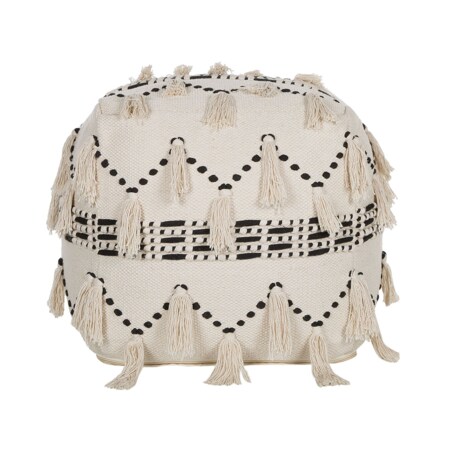 Puf 50 x 50 x 50 cm beżowy THONDI