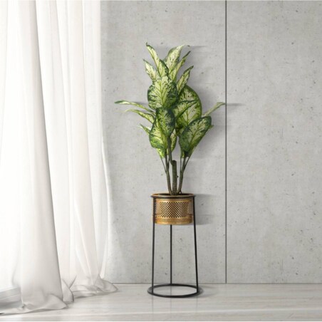 Ażurowa osłonka na doniczkę na stojaku, Ø 25 cm