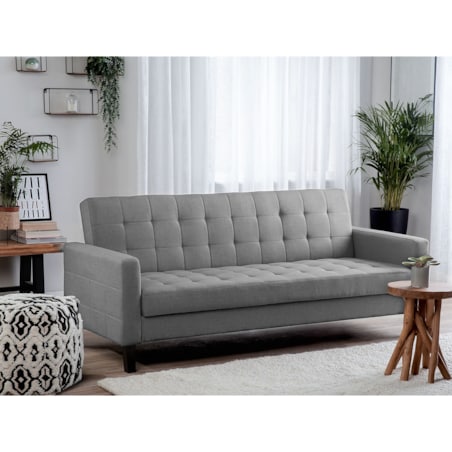 Sofa rozkładana dla 3 osób VEHKOO Jasnoszary