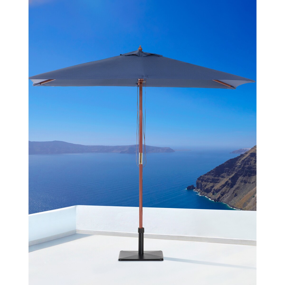 Parasol ogrodowy 195 cm FLAMENCO Granatowy