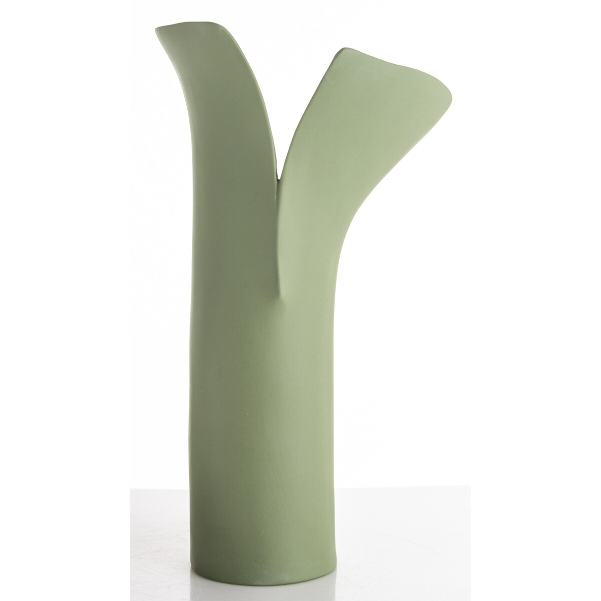 Wazon porcelanowy 35x19x14 cm LARRY zielony