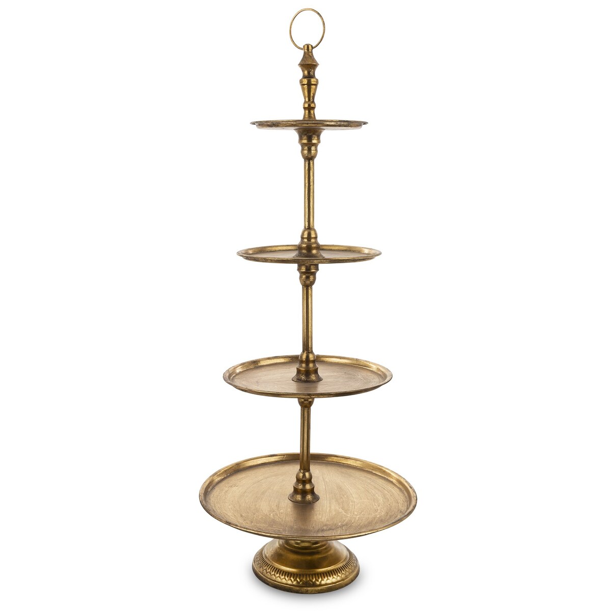 Patera 4-poziomowa, 100x40x40 cm złota