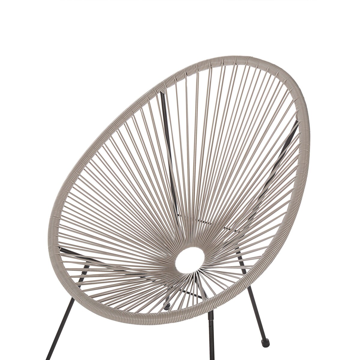 Krzesło z technorattanu jasnoszare ACAPULCO II