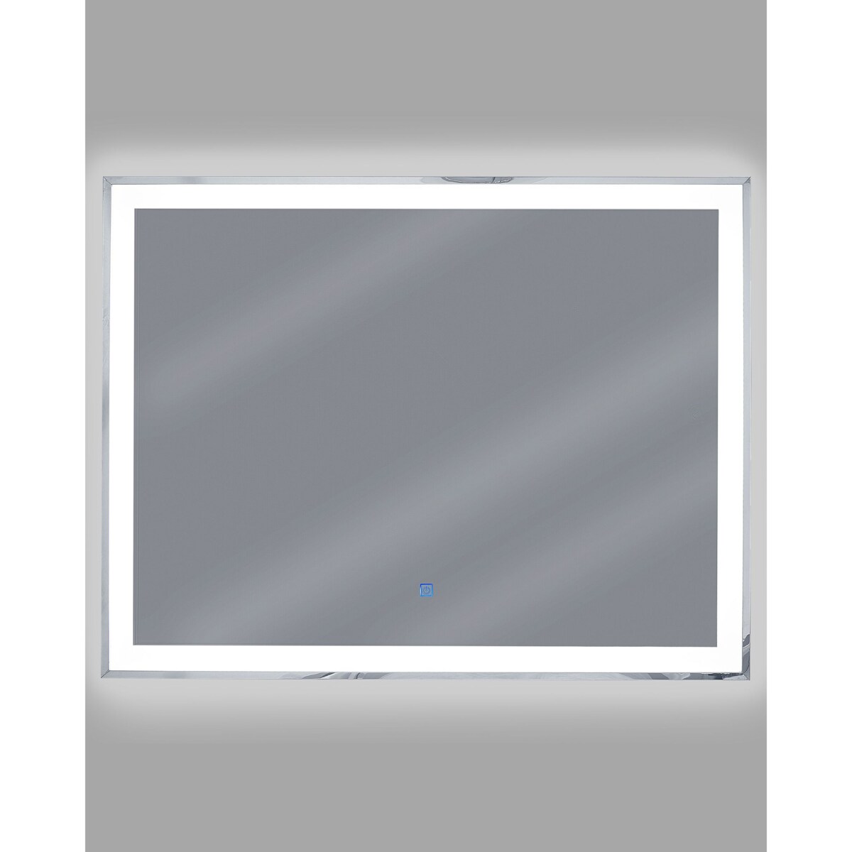 Lustro ścienne LED 90 x 70 cm srebrne ARGENS