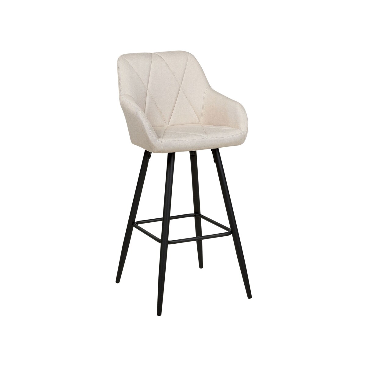 Zestaw 2 krzeseł barowych jasnobeżowy DARIEN