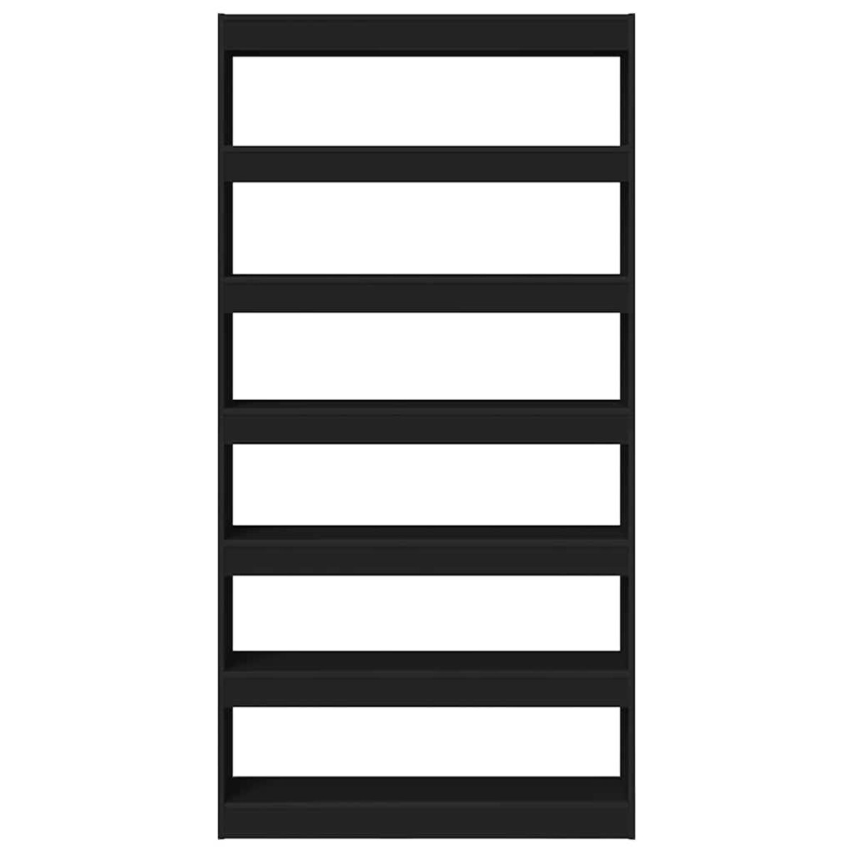 vidaXL Szafka na książki Czarny Materiał drewnopochodny