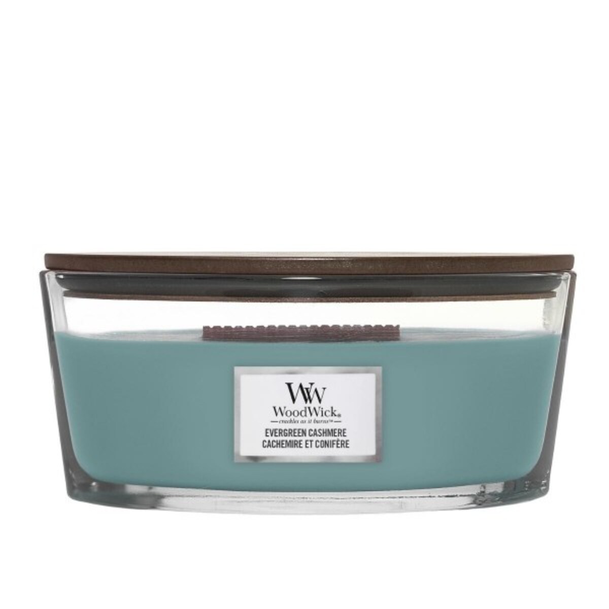 WoodWick świeca Elipsa EVERGREEN CASHMERE