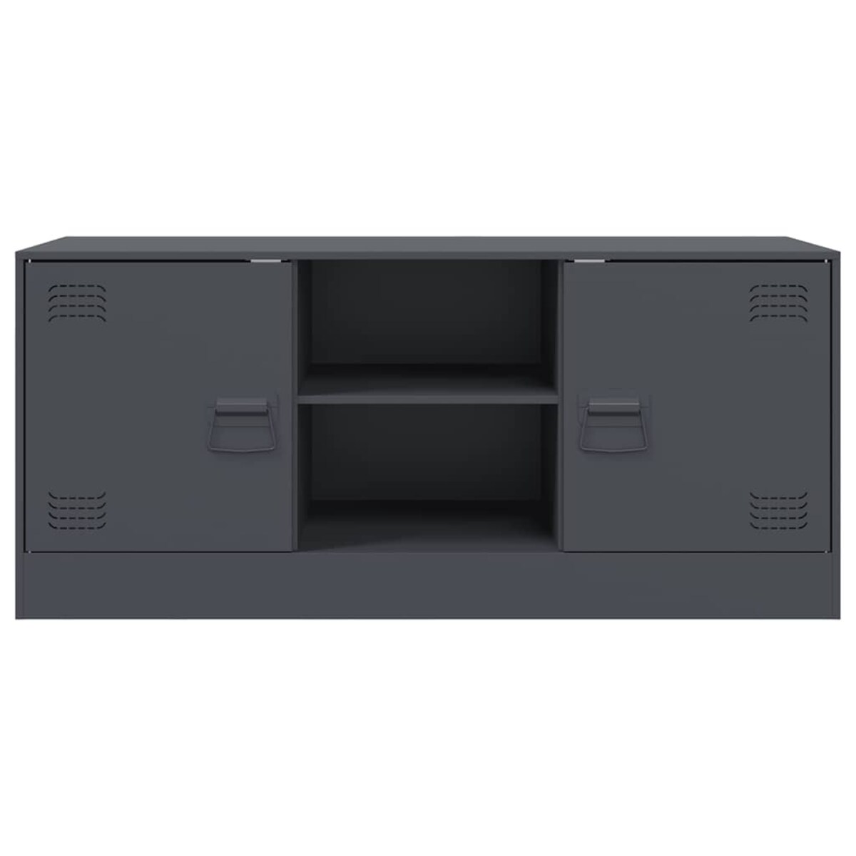 vidaXL Szafka pod telewizor, antracytowa, 99x39x44 cm, stalowa