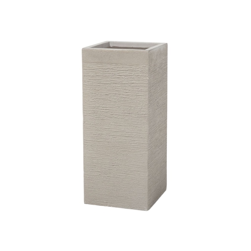 Doniczka 26 x 26 x 60 cm beżowa DION