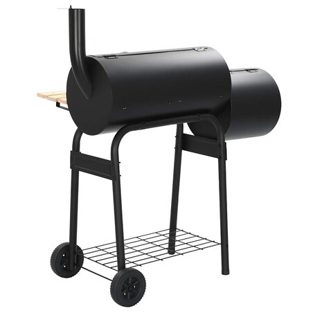 vidaXL Klasyczny grill z wędzarnią na węgiel drzewny