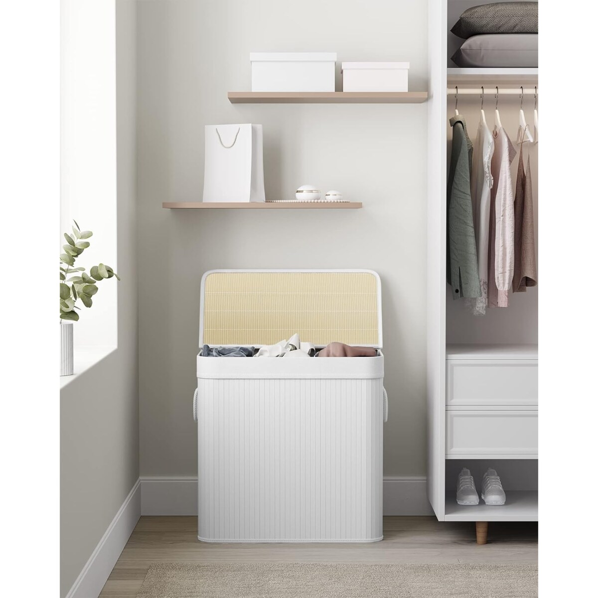 Kosz Na Pranie 60X40X61,5 Cm Biały