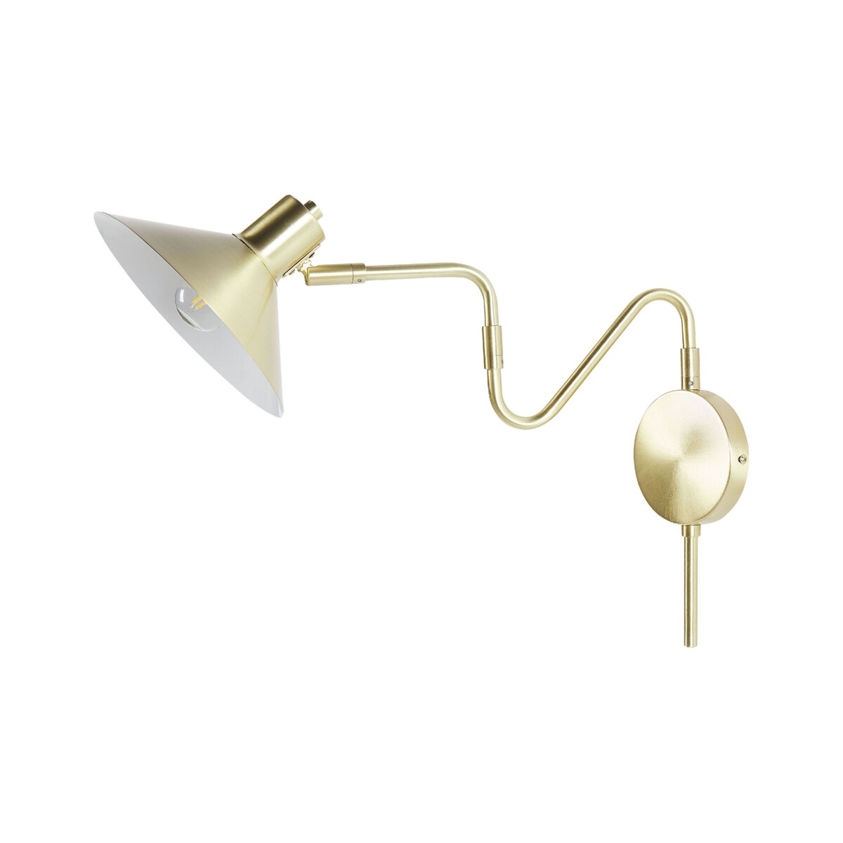 Lampa ścienna BALIEM Regulowana Metal Złoty