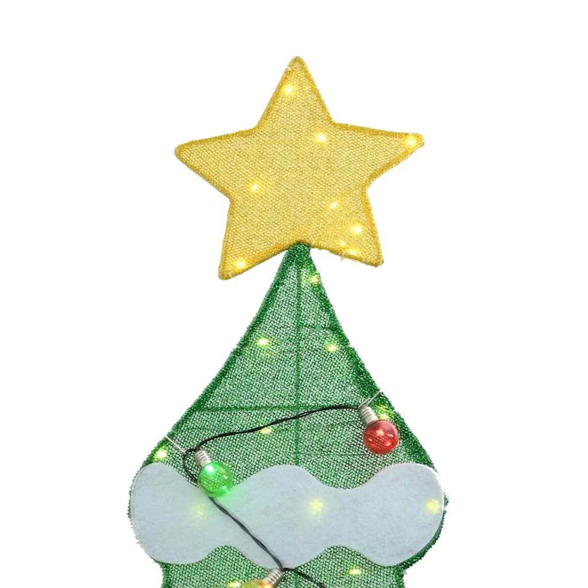 vidaXL Oświetlona choinka z 3 pudełkami na prezenty 2D w ciepłej bieli