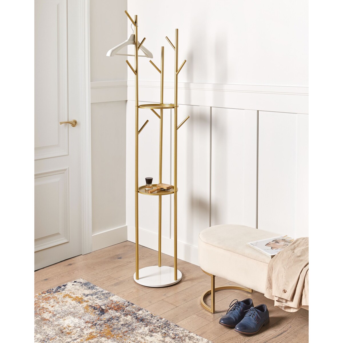 Wieszak na ubrania RALTSON Złoty