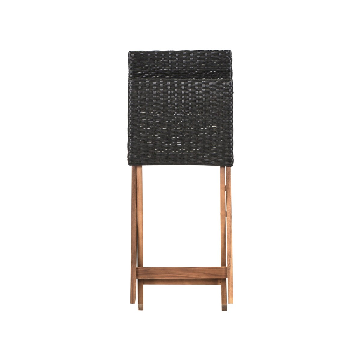 Zestaw mebli balkonowych RIVAROTTA Drewno akacjowe Brązowy/ czarny