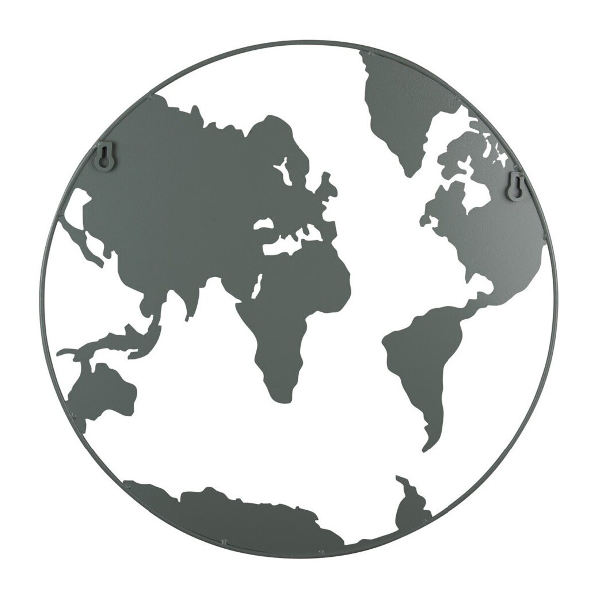Tablica magnetyczna okrągła Mapa Świata Ø 50 cm szara