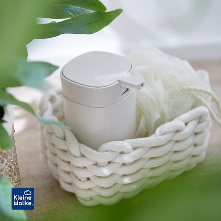 Kleine Wolke Fellone Koszyk pleciony sznurek beż naturalny M