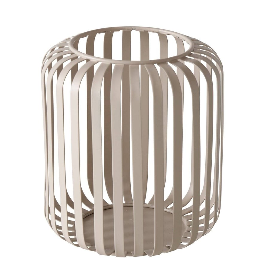 Metalowy lampion VIKI, beżowy