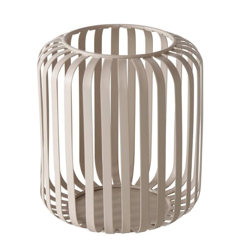 Metalowy lampion VIKI, beżowy