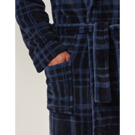 Szlafrok Hover 41938-59X Granatowy Granatowy, XXL