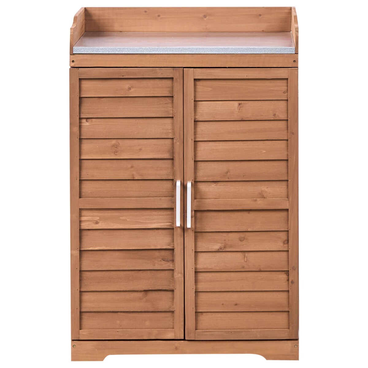Stół ogrodniczy TEREVILLE 67 cm 100 cm Drewno jodłowe Brązowy