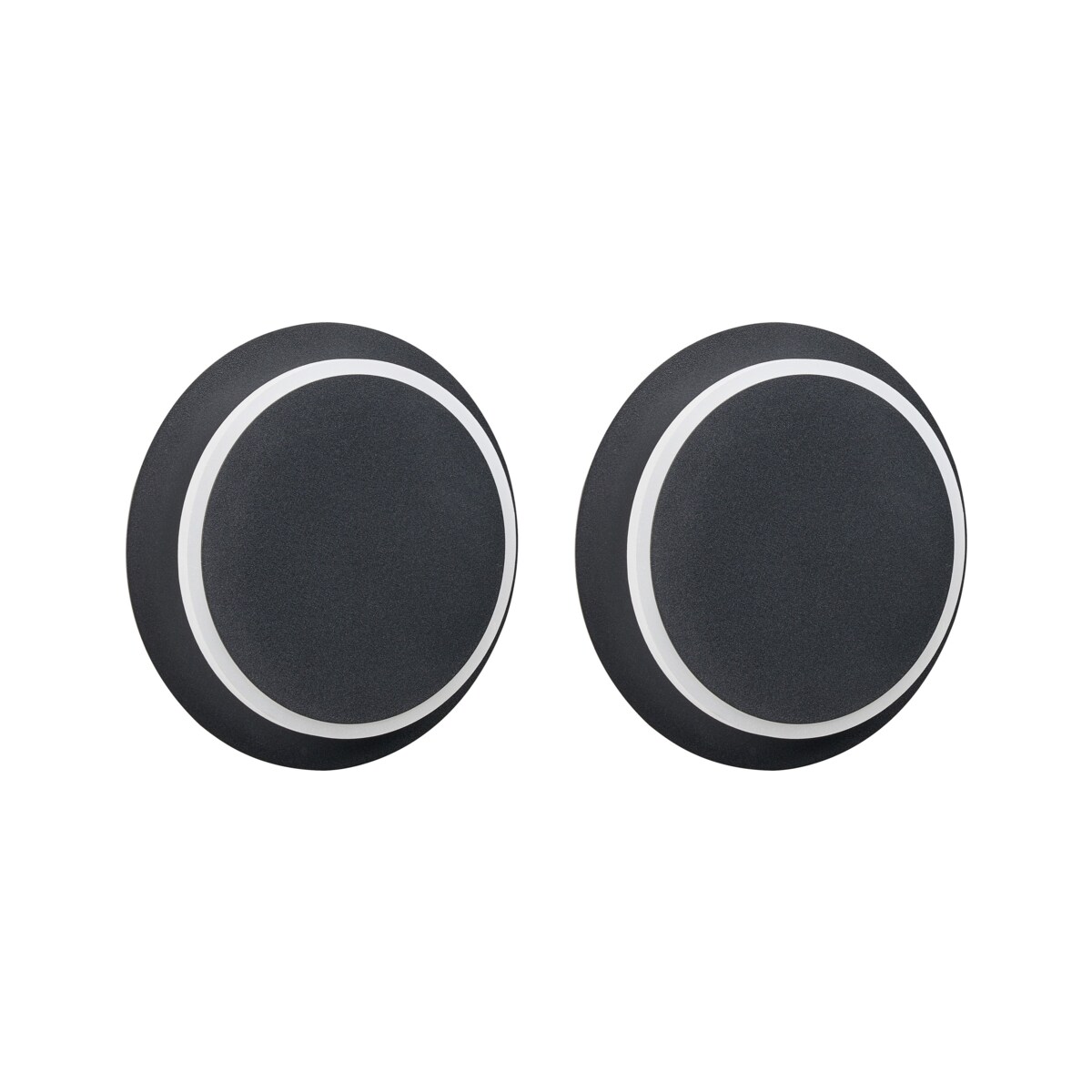 Zestaw 2 lamp ściennych SEMNON LED Metal Czarny