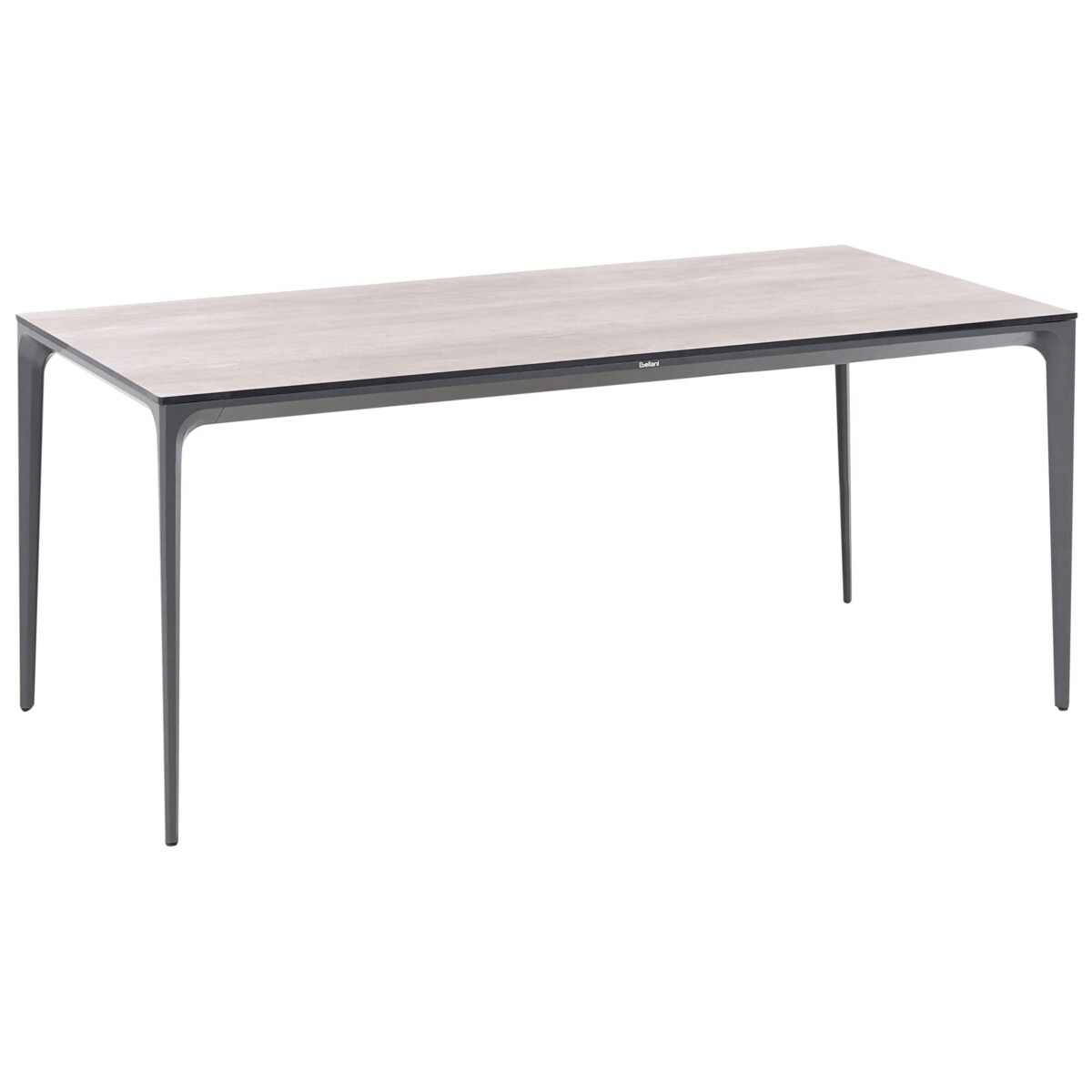 Stół ogrodowy SOVARETO 180 cm 90 cm Imitacja drewna Jasnoszary