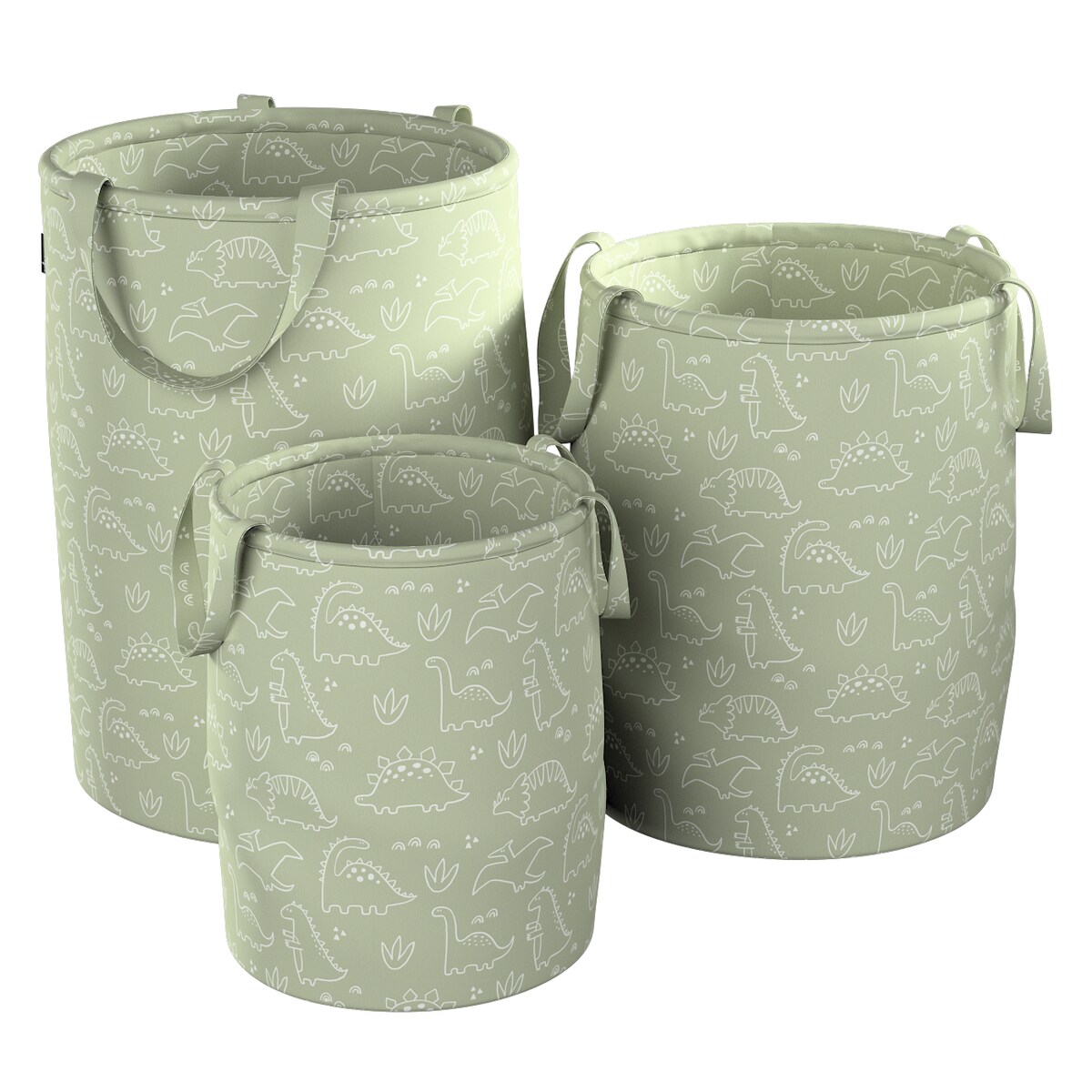 Kosz na zabawki Tobi, zielony, 40x50cm, Magic Collection