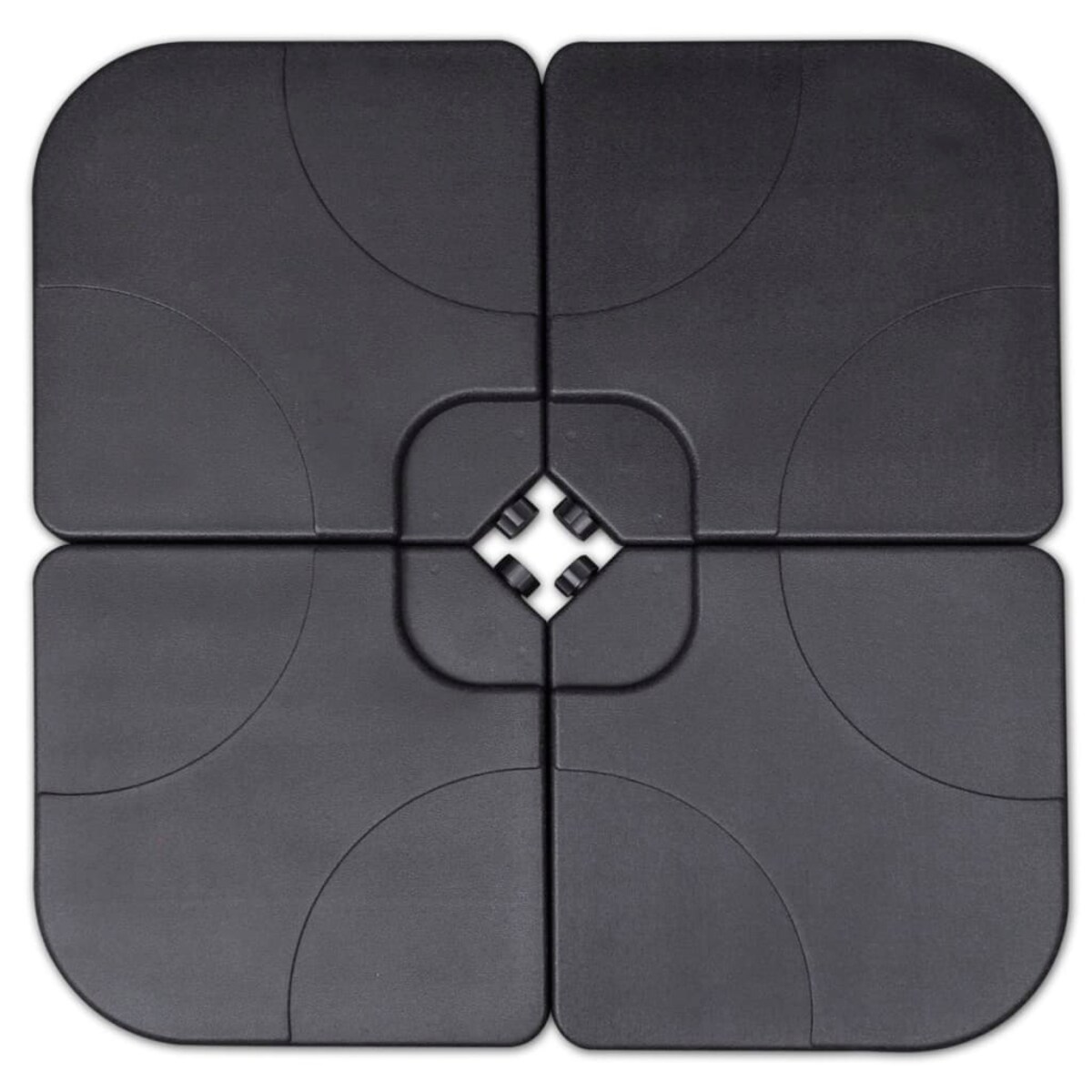 vidaXL Parasol ogrodowy z przenośną, aluminiową podstawą, zielony