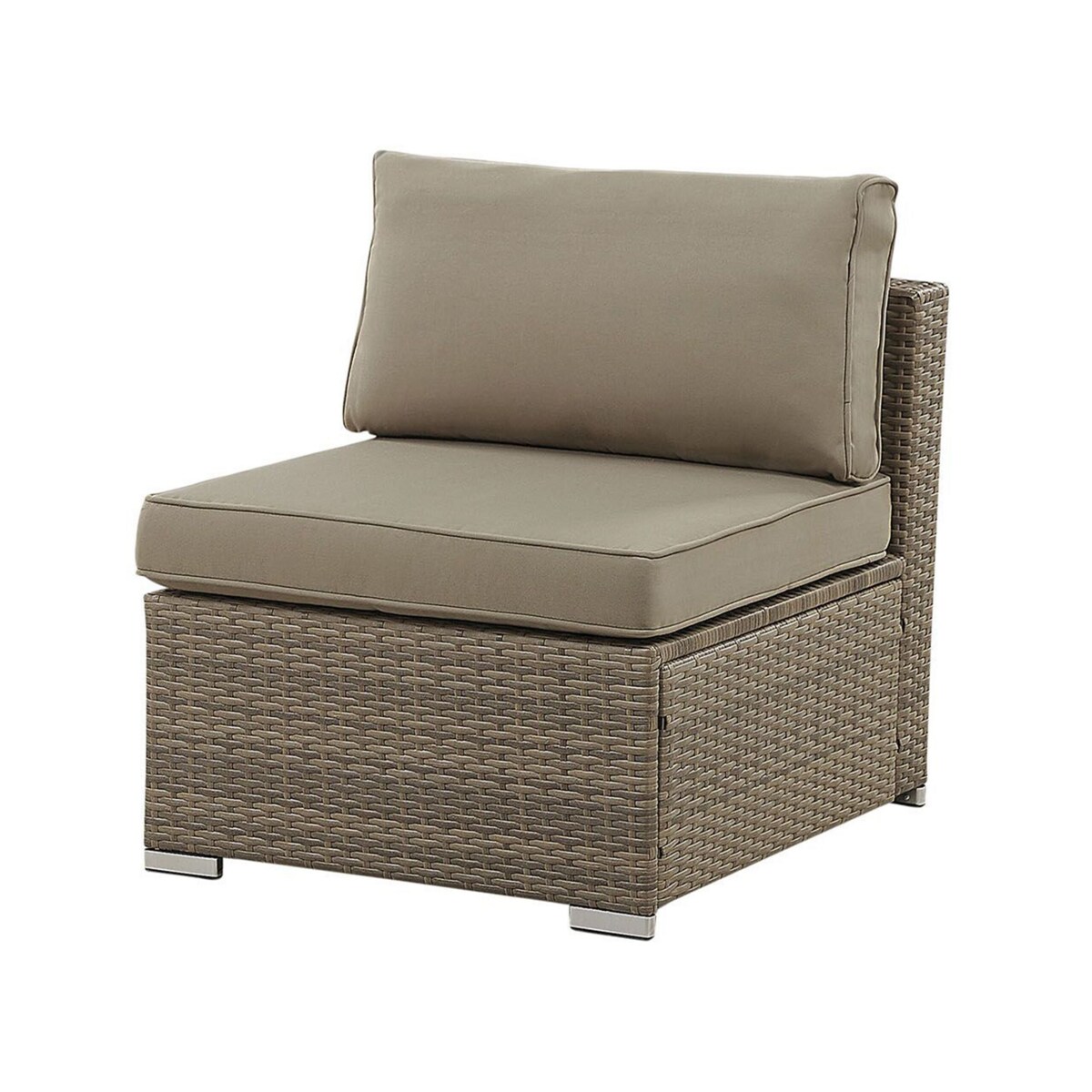 Zestaw ogrodowy z technorattanu 6-osobowy brązowy BELVEDERE