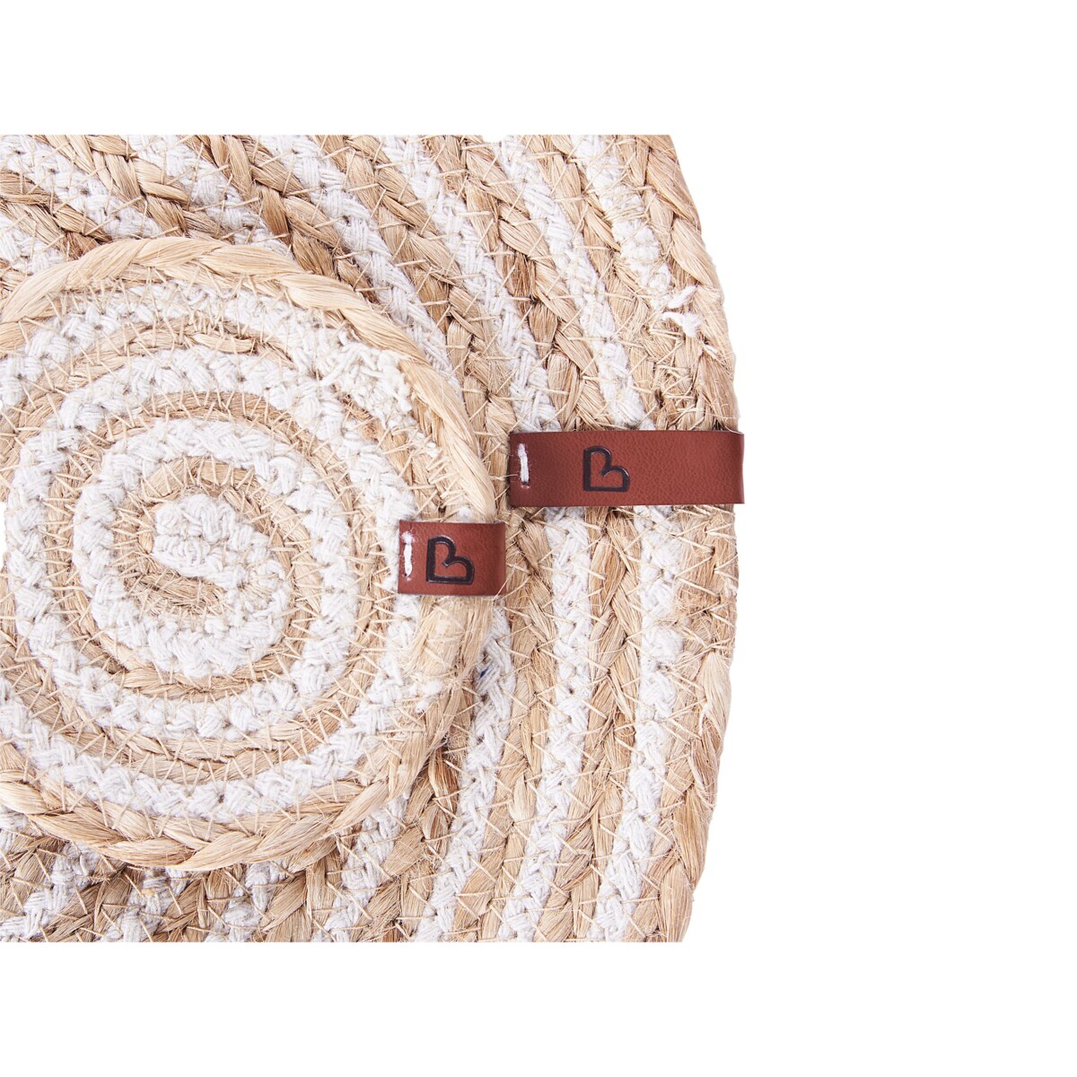 Zestaw 12 podkładek na stół QUININE Naturalny Juta