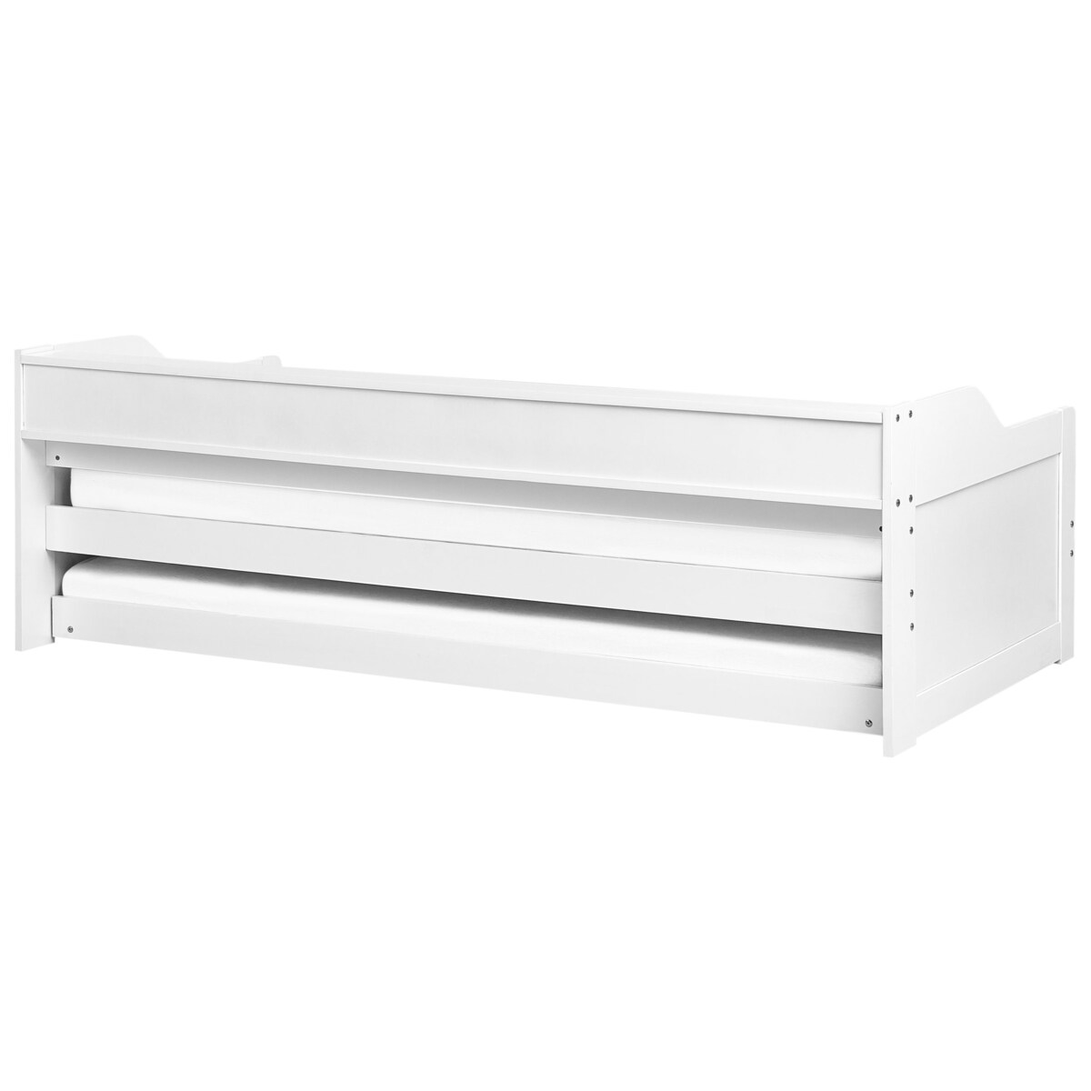 Łóżko wysuwane Drewno sosnowe EDERN 90 x 200 cm Różowy