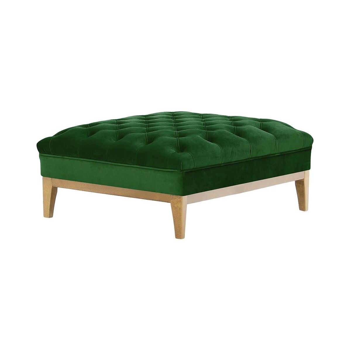 Pufa Chesterfield Modern Wood-Velluto 10