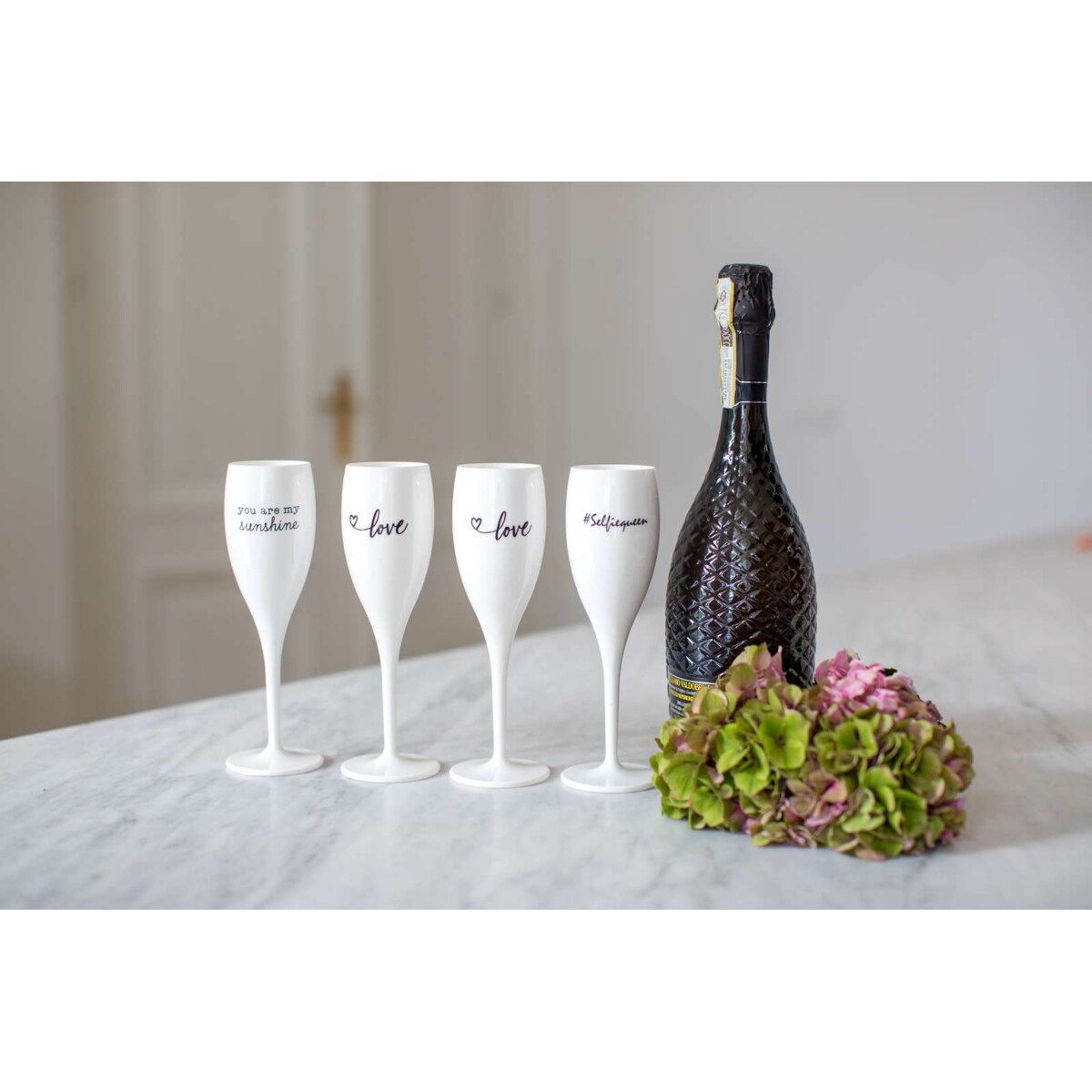 Kieliszek do szampana SUPERGLAS z nadrukiem, KOZIOL