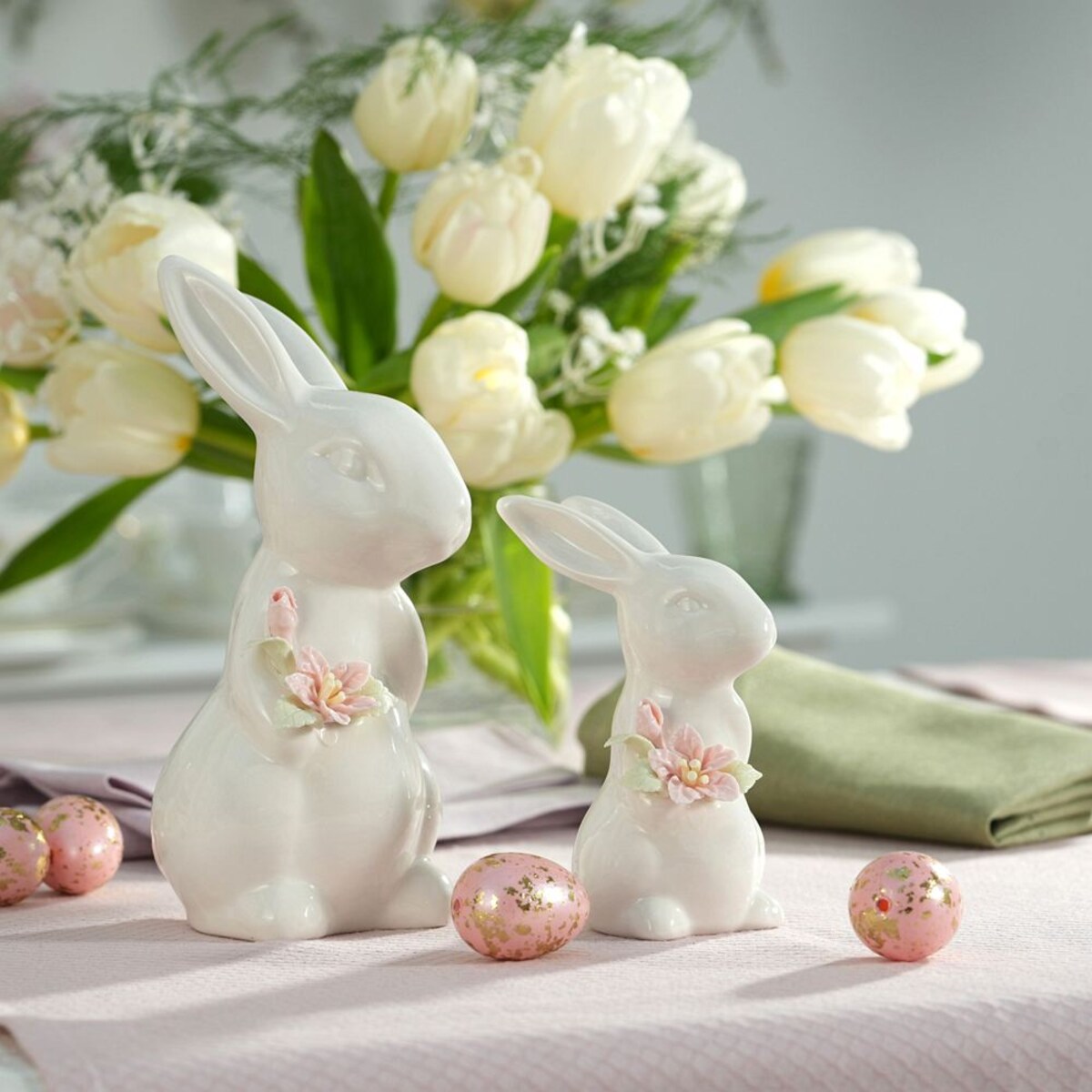 VILLA ITALIA Zajączek porcelanowy 18,5 cm LAURA