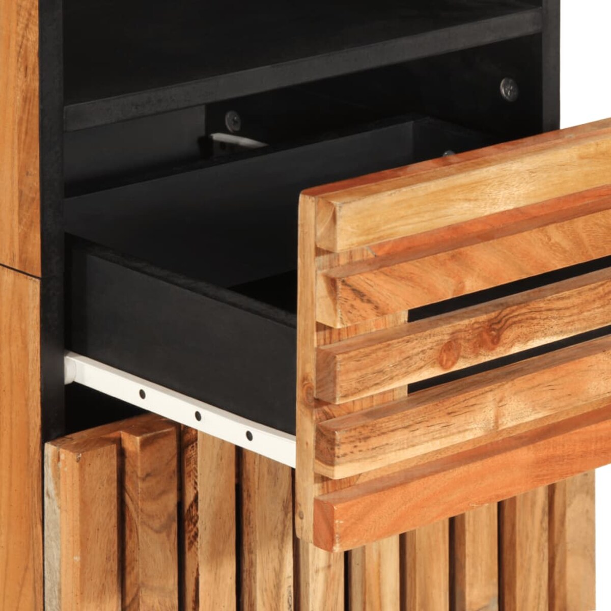 vidaXL Szafka, 38x34x160 cm, lite drewno akacjowe