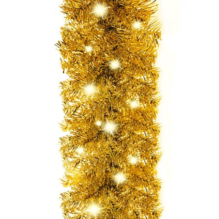 vidaXL Girlanda świąteczna z lampkami LED, 5 m, złota
