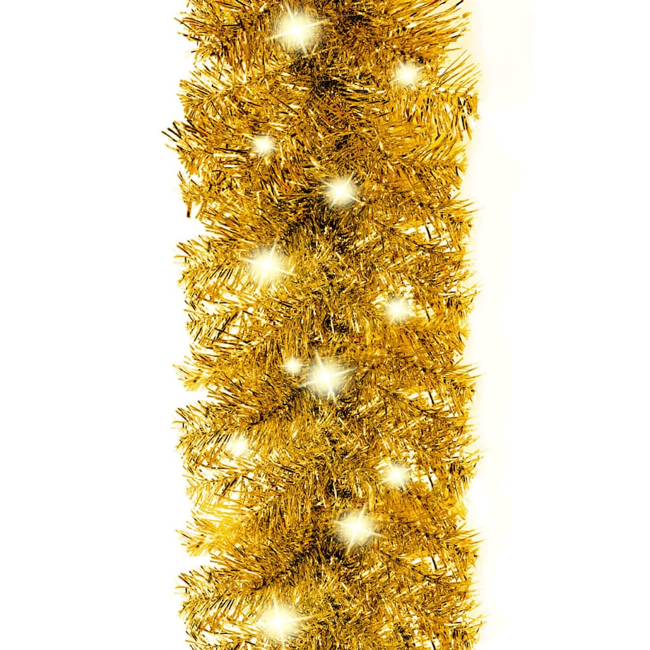 vidaXL Girlanda świąteczna z lampkami LED, 5 m, złota